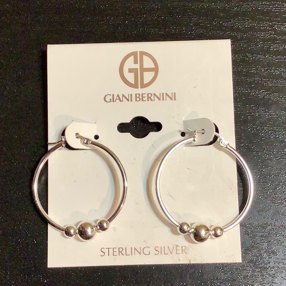 Giani Bernini sterling silver 925 hoop earrings